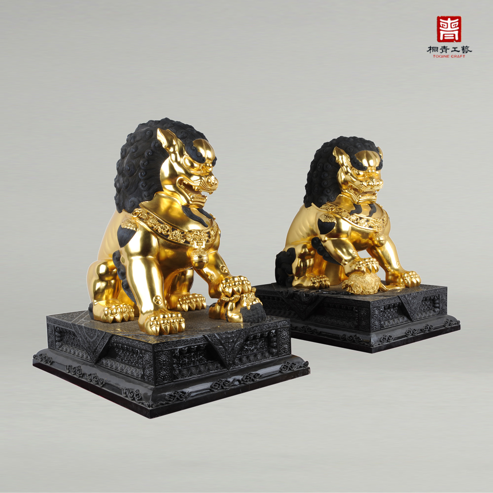仿故宫太和殿铜狮